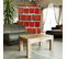 Paravent Design Imitation Mur De Briques Rouge Pour Intérieur 110 X 180 Cm - 2 Faces R° V° Rouge