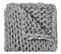 Plaid Grosse Maille En Acrylique- 150x120 Cm - Gris