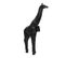 Statuette Déco "girafe Origami" 40cm Noir