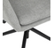 Chaise De Bureau En Tissu Coloris Gris Avec Pieds En Métal - L. 64 X P. 64 X H. 76 Cm