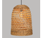 Lampe Suspendue, Suspension Luminaire En Jacinthe/métal Coloris Naturel - D. 37 X H. 50 Cm