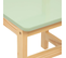 Chaise Pour Chambre D'enfant En Mdf/pin Coloris Vert/naturel - L. 29 X P. 29 X H. 54.5 Cm