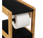 Dérouleur Papier Toilette Avec Réserve En Panneau De Particules Coloris Noir/naturel