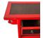 Meuble Console, Table Console En Bois Coloris Rouge - L. 85 X P. 35 X H. 80 Cm