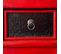 Meuble Console, Table Console En Bois Coloris Rouge - L. 85 X P. 35 X H. 80 Cm