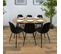 Table Extensible Ovale Pour 4 À 6 Personnes Effet Bois - L.120 À 160cm