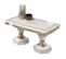 Table Basse Rectangulaire Blanc/or - Adele - Table Basse : L 130 X L 70 X H 44 Cm