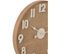 Horloge Murale Bois Clair Roseau/rotin/bambu 61,5x5,5x61,5cm
