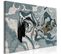 Tableau Marbled Reflection Wide 60 X 40 Cm Gris