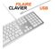 Ml304304 – Clavier Design Touch Filaire Avec 2 Usb Pour Mac – Azerty – Blanc Et Argenté
