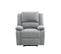 Relaxxo - Fauteuil Relaxation 1 Place Leo En Tissu - Gris Clair