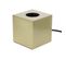 Lampe à Poser Cube En Métal Couleur Laiton, Compatible Culot E27, Ip20, 60w Puissance Max