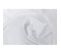 Vitrage 45 X 120 Cm à Nouettes Effet Naturel Tête Doublée Uni Blanc
