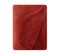 Plaid Polaire 120 X 150 Cm Toucher Doux Rouge Terracotta