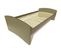 Lit Gigogne Happy Pin Massif, Couleur: Taupe, Dimensions: 90x190