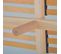Sommier à Lattes En Bois Kit15 160x200 Cm Coloris Gris  Livré En Kit