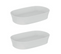 Ideal Standard Lot De Deux Vasques Ovales 60x38 Cm Ipalyss Sans Bonde Blanc
