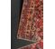 Tapis De Salon Vintage Lavable En Machine Rouge 80x150cm