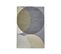 Tapis Poils Courts Circlo Motif Graphique Gris 120x170