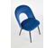 Chaise Moderne En Velours Bleu Clear