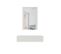 Coiffeuse Design Suspendue Blanc Mat + Miroir Gustave