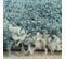 Salma - Tapis à Poils Longs Et Motifs Alhambra - Turquoise Et Blanc 120 X 170 Cm