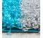 Shaggy - Tapis à Carreaux - Turquoise 080 X 150 Cm