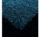 Shaggy - Tapis à Bordures Rond - Bleu Foncé 120 X 120 Cm