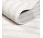 Tara - Tapis De Salon à Relief Palmier Couleur Uni Blanc 200x290cm