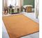 Tapis Uni Orange Lavable Doux - Loft Terracotta Orange - 60x100 Cm