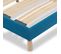 Sommier À Lattes En Bois Kit Color 160x200 Cm Coloris Turquoise Livré En Kit