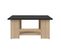 Square 67x67 Coffee Table Natural Oak And Black