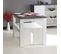 Nice White And Concrete Table And Benches 110 X 70