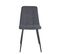 Lot de 4 chaises salle à manger design textile matelassé DILA (gris)