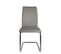 Lot de 2 chaises de salle à manger contemporaine design DINA (gris)
