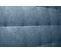 Lit Coffre 140x190cm Avec Tête De Lit Capitonnee Tissu Bleu - Hauteur Totale : 39cm