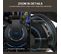 Casque Gamer Gt65 Bleu Avec Micro Et LED Pour PC Et Consoles - Hp 40mm - Contrôle Du Volume