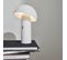 Lampe De Table Sans Fil Nomade à Tête Orientable Blanche H 28cm. Intérieur / Extérieur
