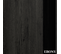 Meuble De Salle De Bain Simple Vasque - Palma Et Miroir Rond LED Solen - Ebony (bois Noir) - 70cm