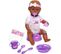 Simba - New Born Baby - Poupon Violet Boit Fait Pipi - 43cm - Nombreux Accessoires Inclus