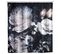 Rideau De Douche Design Peony - Polyester - 180 X 200 Cm - Noir