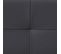 Lit Double Futon Gomera, 160 X 200 Cm, Avec Sommier, Revêtement Synthétique Noir