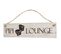 Planche Murale Pipi-lounge Panneau Style Shabby Vintage 11x43x1cm Blanc