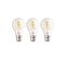 Lot De 3 Ampoules LED B22 Standard Claire 7 W Équivalent A 60 W Blanc Chaud
