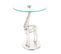 Table D'appoint Design "animality Girafe" 58cm Argent