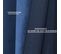 1 Pc Rideau Occultant Avec Oeillets En Velours Bleu Marin 140x245cm