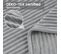 Couverture En Flanelle Avec Rayures.couverture Plaid Couverture Polaire.220x240cm.gris