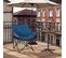 2xchaise Camping,fauteuil Pliant,avec Sac De Transport,tissu En Daim Synthétique+oxford,bleu