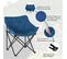 2xchaise Camping,fauteuil Pliant,avec Sac De Transport,tissu En Daim Synthétique+oxford,bleu