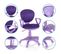 Chaise Pivotante Pour Des Enfants Kid Colour Violet